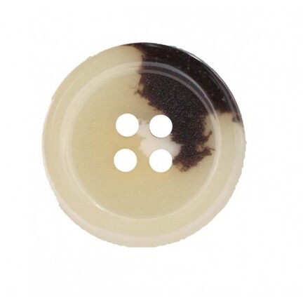 Lys med mørkt galallit knap med 4 huller