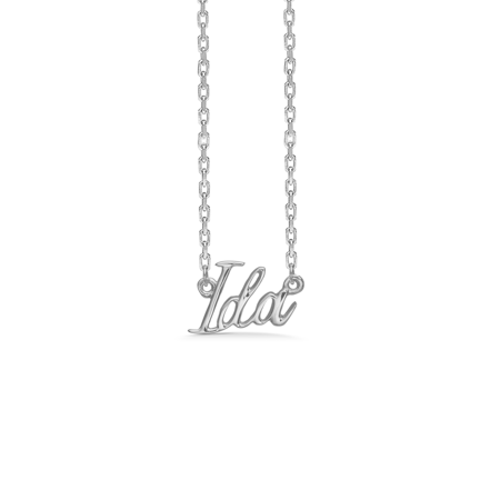 Name Tag Ida made of 925 pure sterling silver.