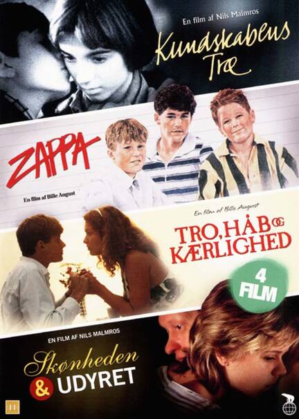 Danske Ungdomsklassikere, Kundskabens Træ, Zappa, Tro håb og kærlighed, Skønheden og Udyret, DVD, Movie
