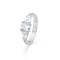 TRINA ring in silver with zirconia.
