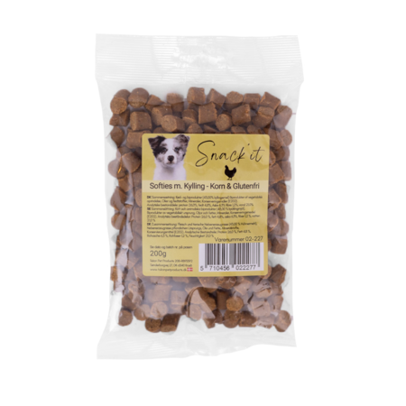 Snack'it Softies m. Kylling - Korn & Glutenfri 200g