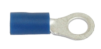 Ring terminal 5.3 mm eye - 20 pcs. - blue