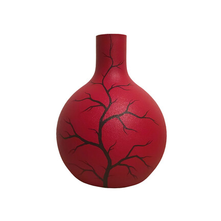 rød vase