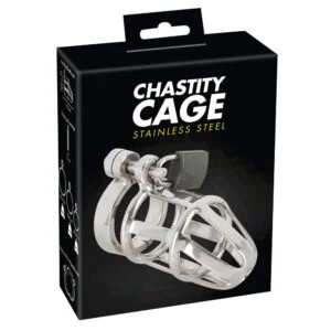 Chastity Cage Stainless Steel – rustfrit stål kyskhedsbælte med ventilationshuller og lås