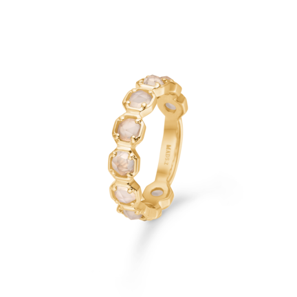 OTILIA ring in 14 karat gold with moonstone | Danish design by Mads Z