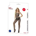 Erotisk Bodystocking med Zigzag Netmønster – One Size