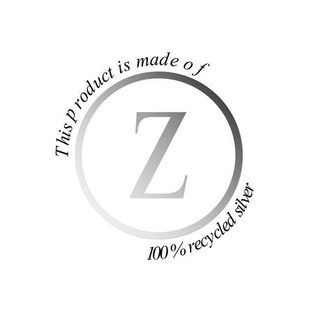 Produktet er udført i 100% genanvendt sølv.