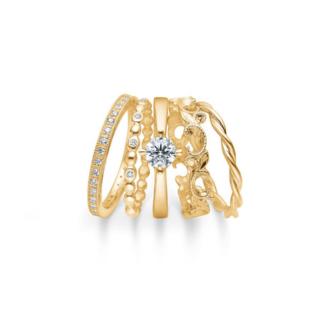 POETRY TWIST ring i 14 karat guld | Mads Z