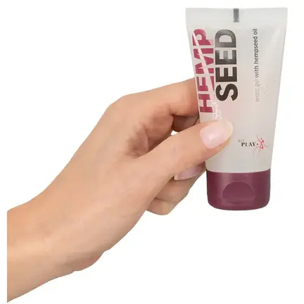 Just Play Hempseed vandbaseret erotisk massagegel med hampfrøolie 50 ml