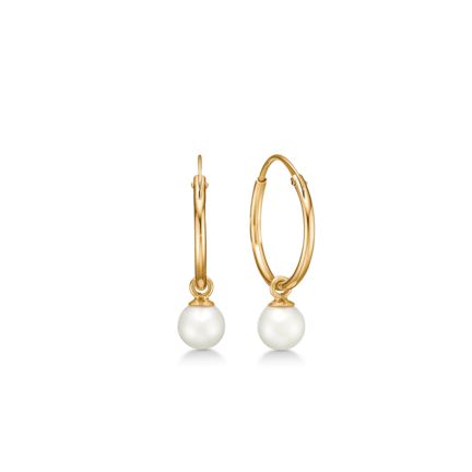 ORBIT PEARL earrings 8 karat gold | Danish design by Mads Z