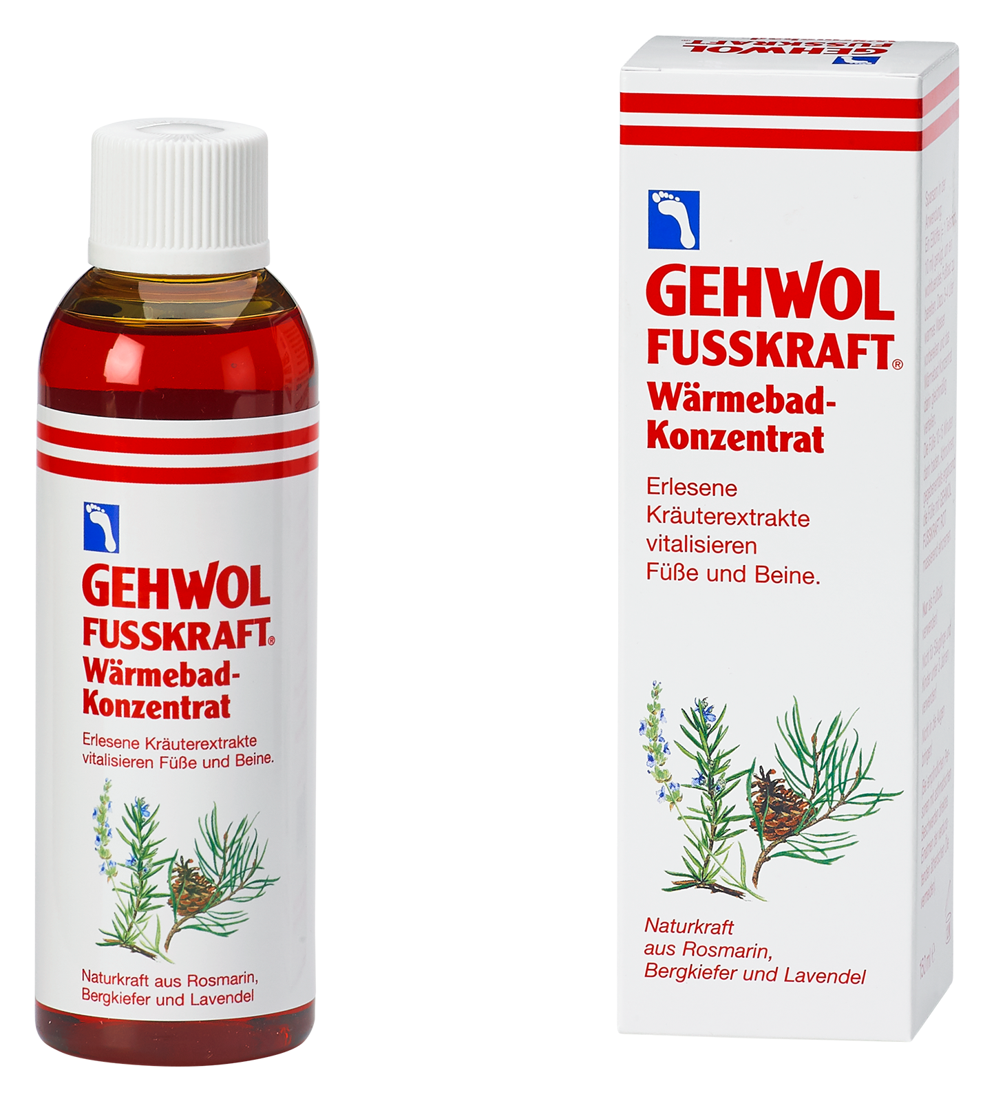 GEHWOL, Fusskraft Fodbad med varmende effekt, 150 ml - Fodbad, Varmende effekt, Bakteriedræbende, Dermatologisk Testet.