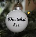 Julekugle med tekst