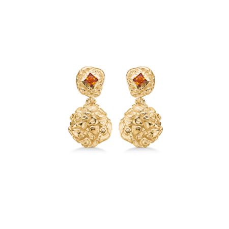 Untamed øreringe i forgyldt sølv | Studio Z