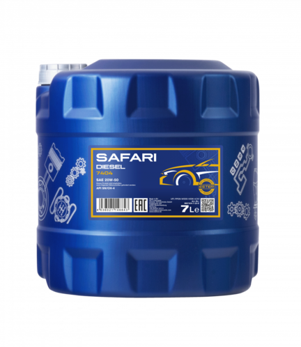 Olie - Motorolie 7 Liter 20W50 Mineralsk SAFARI - Veterantraktor
