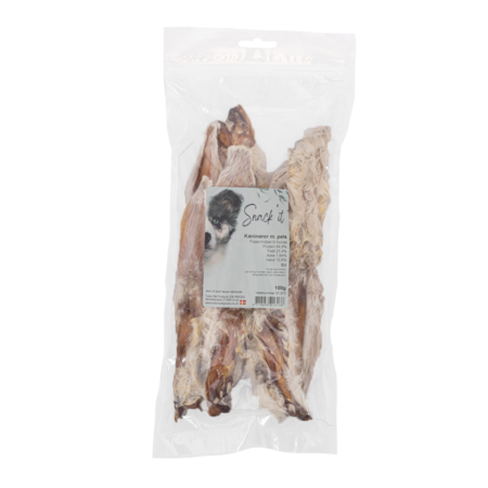 Snack'it kaninører med pels 100g