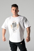 Oversize HARD WORK unisex T-shirt Hvid 7