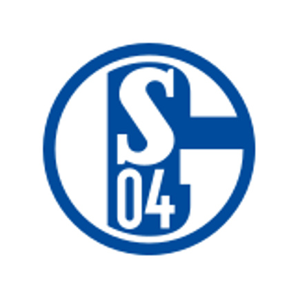 FC Schalke 04 klublogo som rundt sukkerprint til fodboldkage