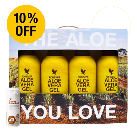 4 pak Forever Aloe Vera Gel + 1 stk. Forever Active Pro-B