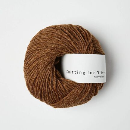 garnnoegle heavy merino fra knitting for olive i farven lys cognac