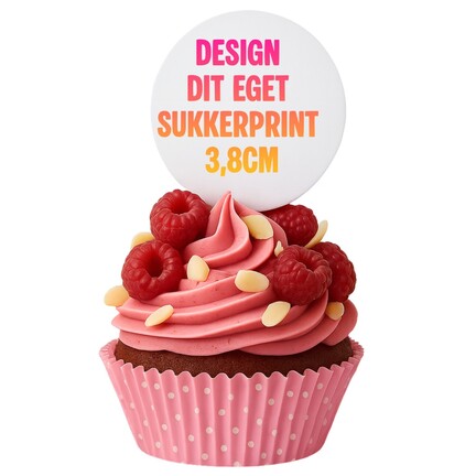Design selv sukkerprint 3,8 cm (30 stk)