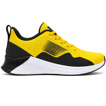 Unisex gul og sort sporty sneaker med EVA sål