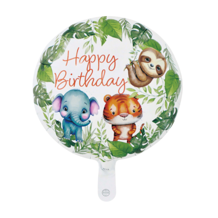 Jungle fødselsdags ballon - send en ballon