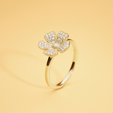 FLEUR ring i 14 karat guld med 0,24 ct. brillanter W.SI.