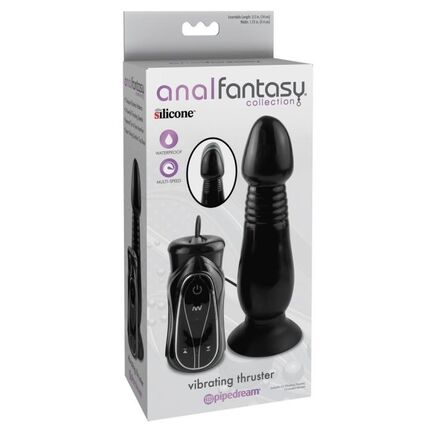 Anal dildo med vibration og stødfunktion fra Anal Fantasy Collection