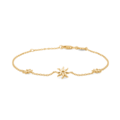 Ocean Aura bracelet made in 925 pure sterling silver plated with a durable 18 karat gold plating.