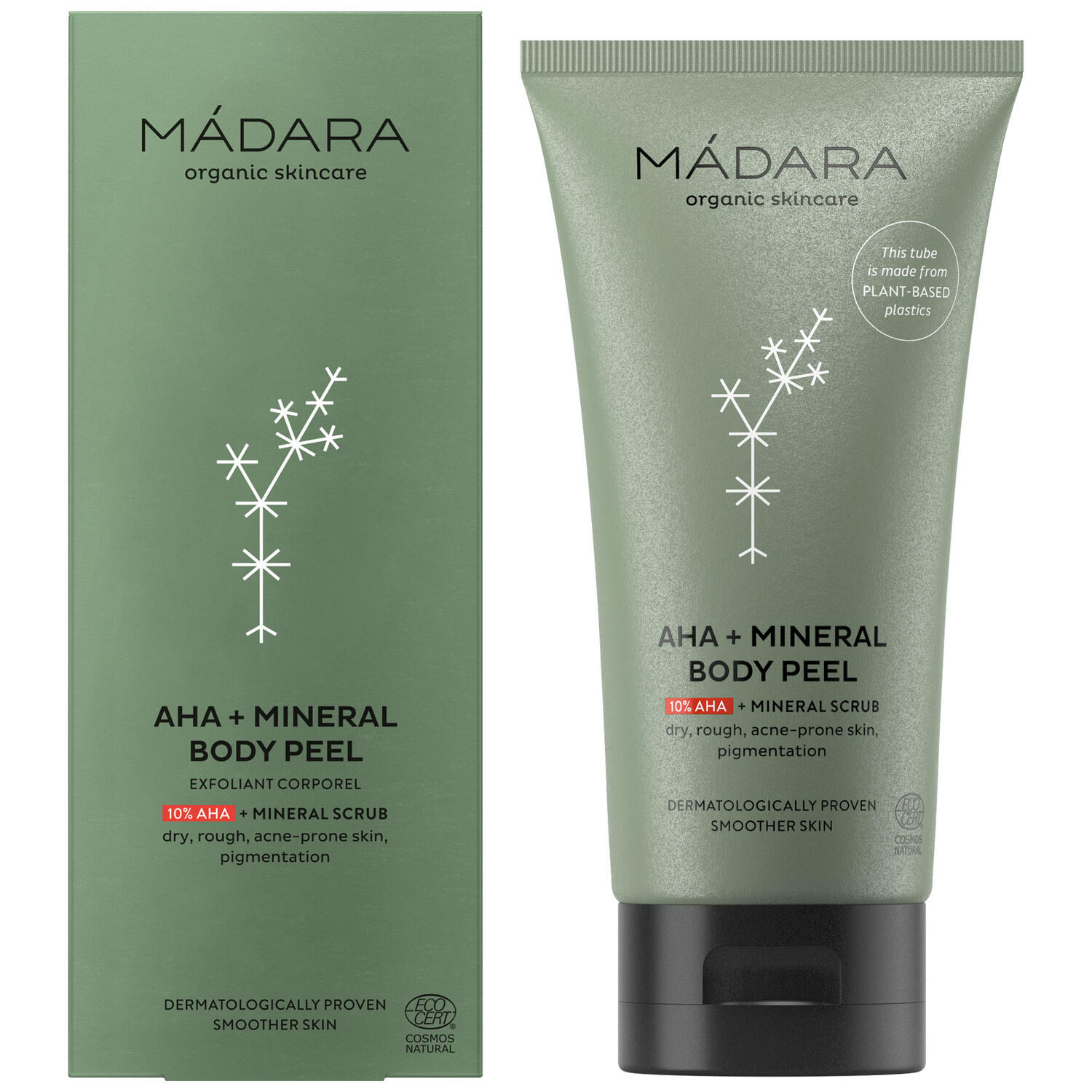 Mádara, AHA+Mineral Body Peel, 175 ml. - Kropspleje, Peeling, Kropspeeling, Eksfolering