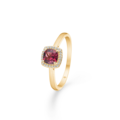 MONA LISA ring in 14 karat gold genuine gemstones | Danish design by Mads Z