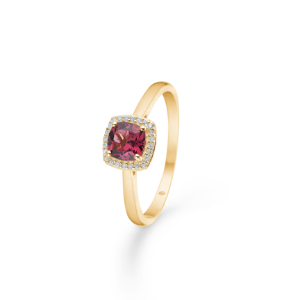 MONA LISA ring in 14 karat gold genuine gemstones | Danish design by Mads Z