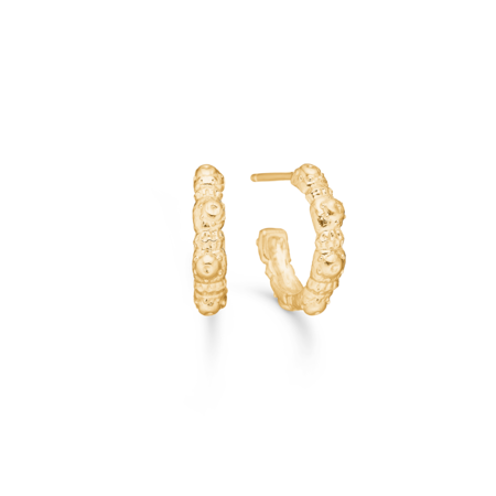 Urchin Elegance hoops udført i 925 ren sterlingsølv belagt med en slidstærk forgyldning i 18 karat guld.