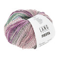 Garnnøgle fra Lang Yarns i kvaliteten fiesta farve 05 sunset drift lilla, grøn, rose og grå