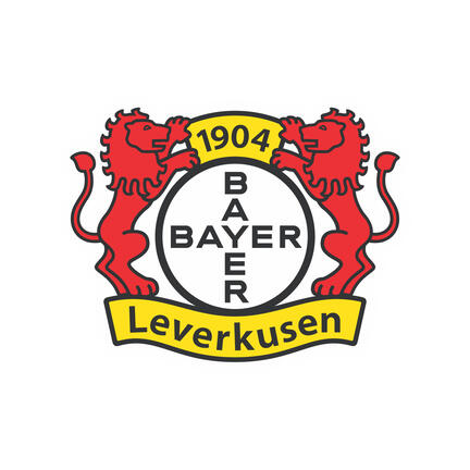 Bayer 04 Leverkusen klublogo som rundt sukkerprint til kage