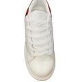 Dame sneakers hvid/rød glimmer