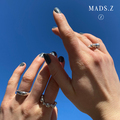 HALF-MOON silver ring | Danish design by Mads Z