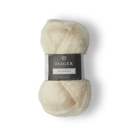 Isager Silk Mohair farve 0