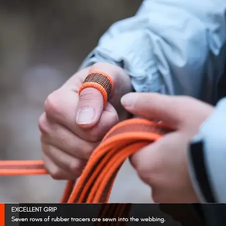 Non-stop dogwear Friction Long Line | Orange Sporline med et godt greb