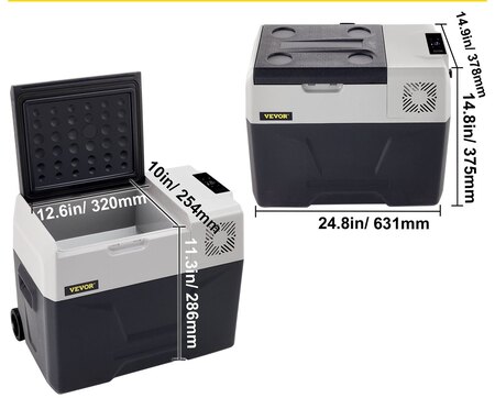 30L transportabel kompressor køleboks – rummelig mini fryser til camping og autocamper