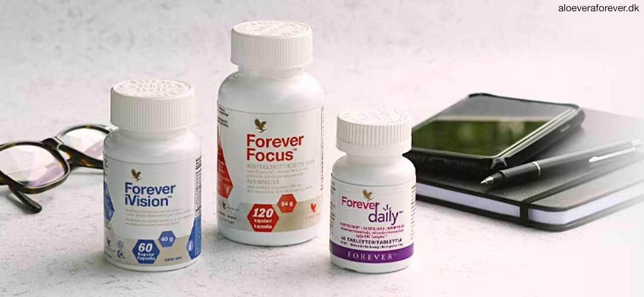 Forever iVision, Forever Focus og Forever Daily - kosttilskud fra Forever Living