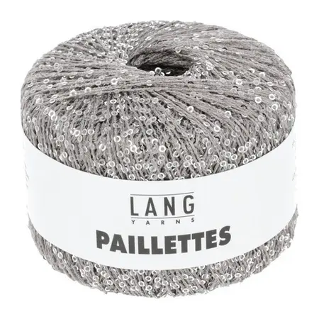 garnoegle af maerket paillettes fra lang yarns i farven silver