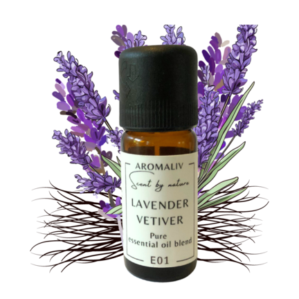 Lavendel Vetiver æterisk olie Aromaliv