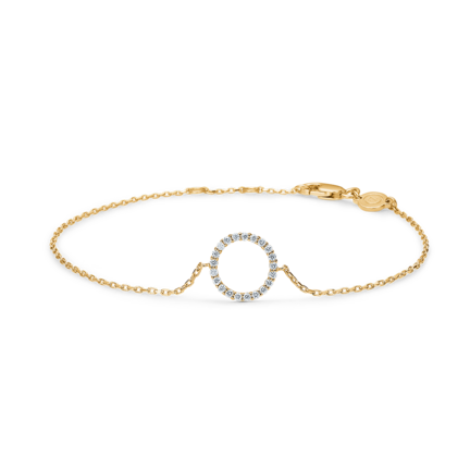 DIAMOND HALO bracelet in 14 karat gold | Danish design by Mads Z