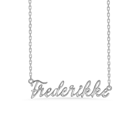 Name Tag Frederikke made of 925 pure sterling silver.