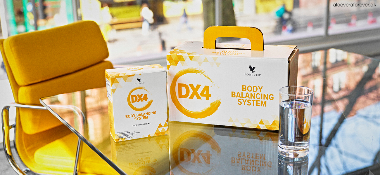 DX4 Body Balancing System - står på glasbord i kontor
