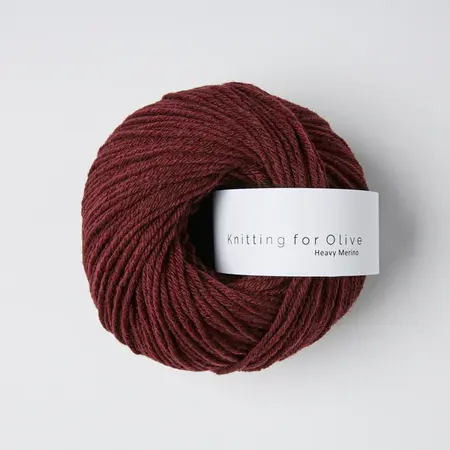 garnoegle fra knitting for olive heavy merino farve bordeaux