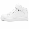 Hvid high-top sneaker med velcrorem