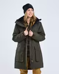 Pinewood Wilda Padded Parka Jakke - Dame - Grøn