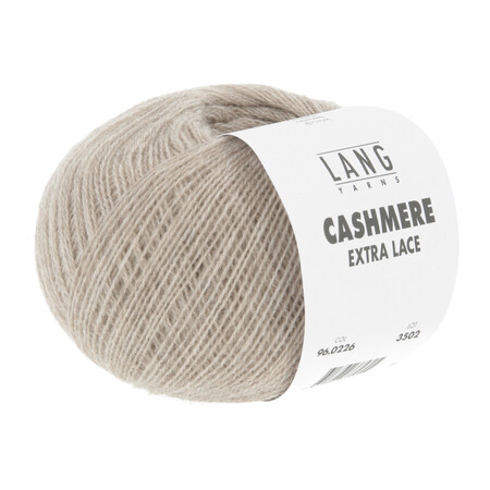 Garnnøgle Cashmere extra lace fra Lang Yarns i farven sand meleret